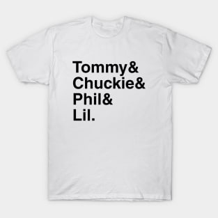 Rugrats - Tommy & Chuckie & Phil & Lil. (Black) T-Shirt